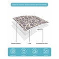 thumbnail image 5 of Purple Floral Twin XL Size Down Alternative Comforter, Lightweight Comforter Quilt Bedding Set with Pillow Shams Spring Plants Flowers Vintage Rustic All Seasons Bed Comforter Duvet Insert 68"x98", 5 of 7