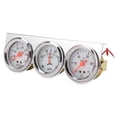 thumbnail image 1 of AMP ACEITE Presión De Agua Medidor, 52 Mm Lectura Transparente Dial White Red Hands Kit De Calibre Triple Para La Mayoría De Los Vehículos De 12 V, 1 of 7