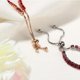 thumbnail image 4 of Pulsera de cadena de cristal Fernando Ajustables Regalos de Cumpleaños rojo, 4 of 8