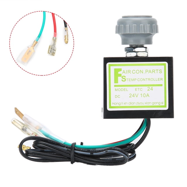 Accesorio para automóvil, aire acondicionado para automóvil de 10 A, termostato electrónico, interruptor de temperatura C, rendimiento inigualable