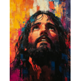 thumbnail image 1 of Qisvanset 12x16 Inch With Frame 2D Flat Wall Art Classic Jesus Art Trendy Apartment Religious Home Gift, 1 of 8