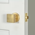 thumbnail image 4 of Viaggio Cloqad_Prv_234 Circolo Solid Brass Privacy Door Knob Set - Black, 4 of 7