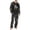 Black, variant on EANJE Men's Halloween 2 Piece Pajama Set Funny Mummy Cartoon Print Casual Long Sleeve Top & Long Pant Holiday Gift Soft Daily Sleepwear Suit Beige M