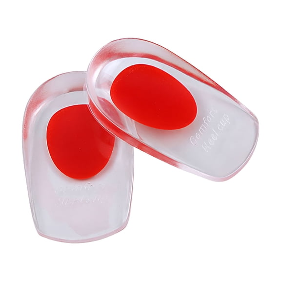 XIRQI Gel Heel Cups/Pads for Plantar Fasciitis Shoe Wedge Inserts for Plantar Fasciitis Foot Soreness Relief Support Comfort Cushion Insoles for Women/Men