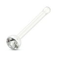 thumbnail image 4 of Nose bone stud with cubic Zirconia Gem 20g, 4 of 8