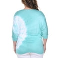 thumbnail image 4 of Women's Plus Size Tie Dye Bat Sleeve Top, 4 of 4