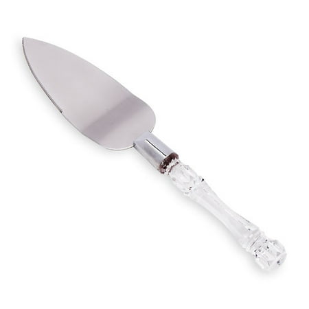 Chrome Cake Server - Victoria Lynn Cake Server - Faux Crystal - Engravable
