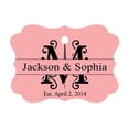 thumbnail image 1 of 100 PCS Personalized Wedding Favor Gift Paper Tags Custom Made Hang Tags, 1 of 1