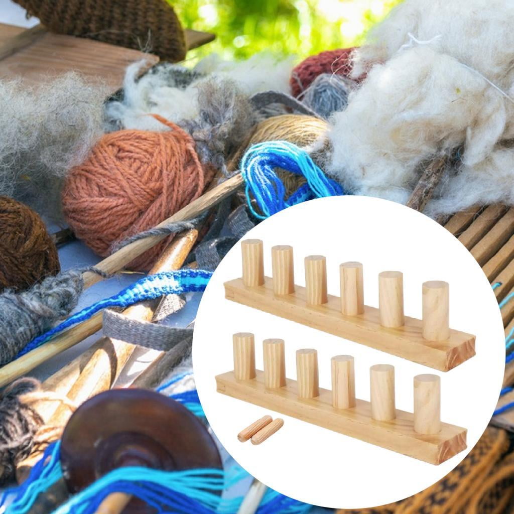 Wxqbjtam 2-Piece Wooden Weaving Loom, Modular, Expandable, Handcrafted, Durable, Suitable 2Pcs