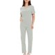 thumbnail image 4 of Ropa de Trabajo Mujeres Lavado de Bolsillo de Manga Corta Uniforme de Enfermera de Secado Elástico, 100% Poliéster Set Ligero, Lavado a Mano Casual, 4 of 6
