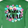 thumbnail image 4 of Inktastic Sister Squad Hearts Long Sleeve T-Shirt, 4 of 5