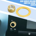 thumbnail image 2 of Perilla de interruptor de volumen de Audio multimedia, cubierta del botón de arranque del motor para Honda Civic 2022-2023, aleación de aluminio, tono dorado (juego de 2), 2 of 7