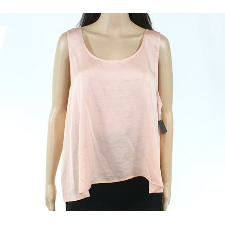Charmeuse Tank - Womens Rose Scoop Neck Charmeuse Solid Tank Top XL