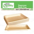thumbnail image 5 of EcoQuality Compostable Sushi Trays Medium - Natural Sugarcane Bagasse Take Out Sushi Container - Biodegradable Disposable Sushi Plate Eco Friendly Plastic Alternative To go Serving Tray (500 PACK), 5 of 8