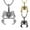 Black, variant on Cheers.US Men Women Hip Hop Fashion Scorpion Shape Necklace for Daily