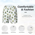 thumbnail image 5 of Balery Cute Avocado Yoga Mens Swim Trunks Swim Shorts for Men Quick Dry Inseam Beach Shorts with Compression Liner Pocket-Small, 5 of 9