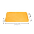 thumbnail image 2 of Uxcell 12" x 16" Plastic Fast Food Trays Bulk Rectangular Serving Trays, Yellow, 2 of 6