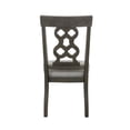 thumbnail image 5 of Lexicon Wood Dining Room Side Chair in Distressed Dark Pewter (Set of 2), 5 of 6
