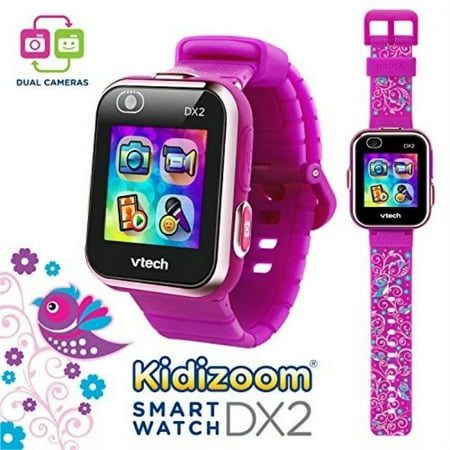 Vtech Kidizoom Smartwatch Dx2 - Special Edition - Floral Birds With Bonus Vivid Violet Wristband