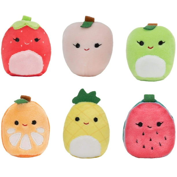 Peluche Squishville Squishmallows Mini Fruit Squad x6