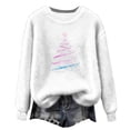 thumbnail image 5 of Craaazy Christmas Sweaters for Women Crew Neck Long Sleeve Shirts Xmas Holiday Warm Tops Gifts, 5 of 5