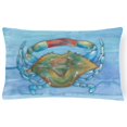 thumbnail image 1 of Blue Crab Canvas Fabric Decorative Pillow, 1 of 1