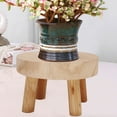 thumbnail image 4 of Indoor Plant Stand,Mid Century Wood Plant Stand Modern Plant Table,Plant Holder for Flower Pots,Small Round Side Table, 4 of 19