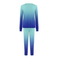 thumbnail image 6 of Black and Friday Deals,Cotton Lounge Outfits Two Piece Sweatsuits Womens Long Sleeve Crewneck Pullover Tops Drawstring Sweat Pants Tracksuit (S, Blue 01), 6 of 6