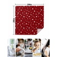 thumbnail image 4 of Valentine's Day Cloth Napkins Set of 8 Reusable Dinner Napkins, Love Romantic Red Plaid Vintage Cocktail Napkin Washable Table Napkins for Wedding/Holiday Party/Baby Shower 20"x20", 4 of 7