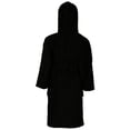 thumbnail image 3 of Unisex Hooded Black Towel Bathrobe, 3 of 3