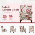 thumbnail image 4 of EROMMY Upholstered Accent Chair, Floral Print Fabric Armchair, 4 of 8