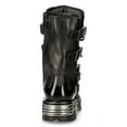 thumbnail image 6 of New Rock 727-S1 Black Spiked Gothic Mid Calf Boots 40, 6 of 8