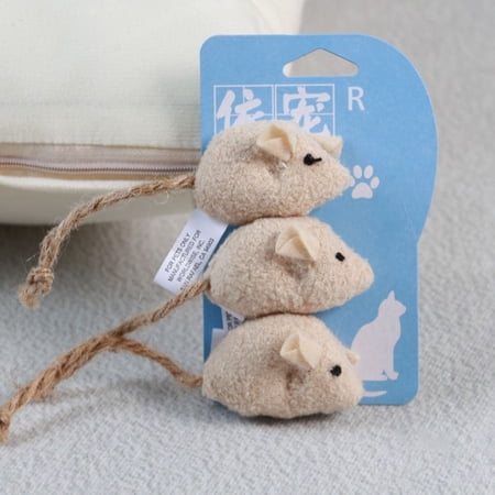 Bite Resistant Cute Mice for Cat Kitten for Indoor Rat Catnip Interactive Cat Toy Pet Product Cat Toys Teeth Cleaning Tool 3
