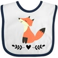 thumbnail image 3 of Inktastic Fox for Girls Woodland Animal Girls Baby Bib, 3 of 4
