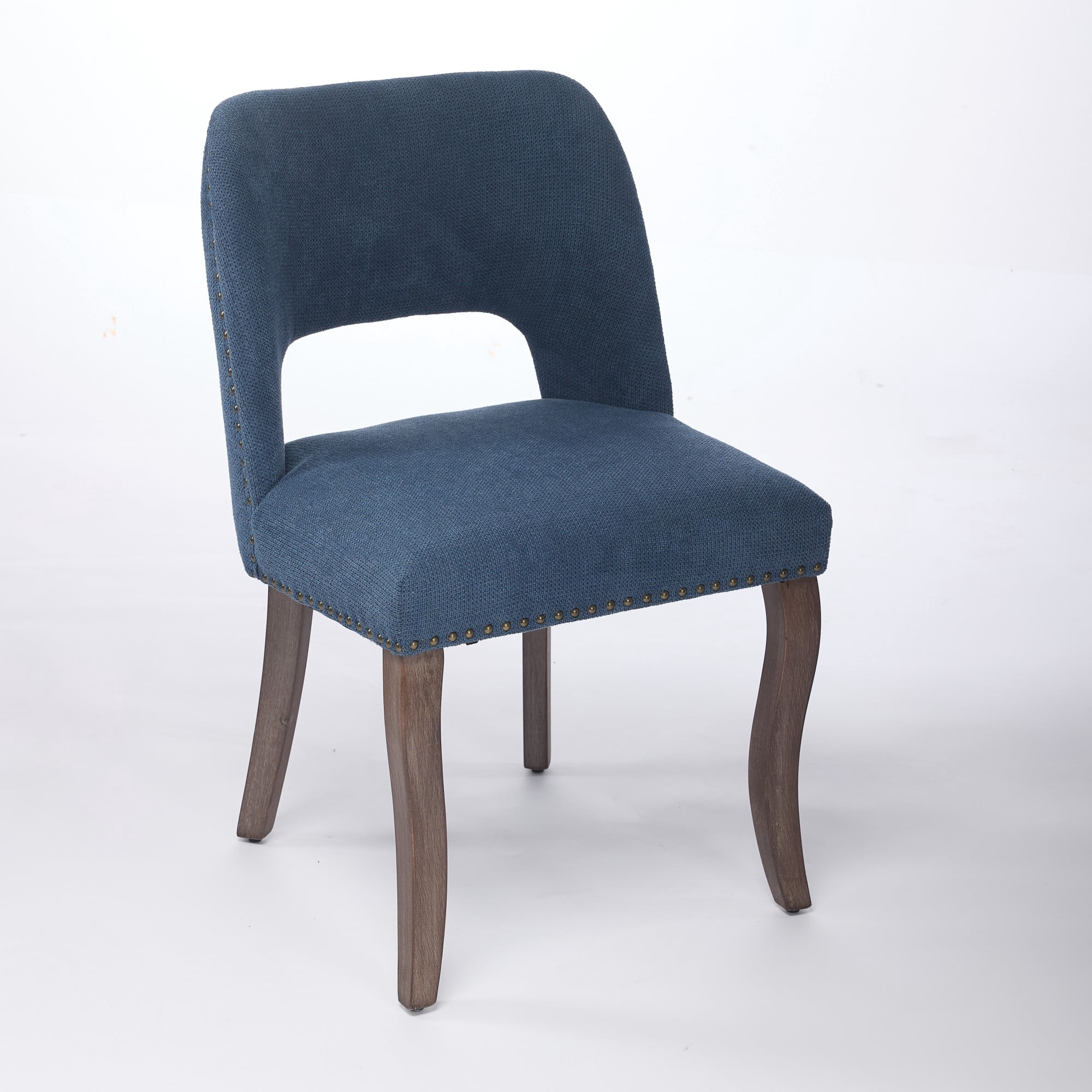 Set of 6 Wood Dining Chairs with Fabric Upholstered Back and Seat Modern Accent Side Chair w/Wood Legs for Living Room/Dining Room/Bedroom/Restaurant
