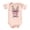 Peach Bodysuit, variant on Easter Bunny Bubble Gum Bodysuit for Baby Girls Spring Holiday Cute Rabbit with Glasses Toddler One-Piece Peach Bodysuit 24 Months