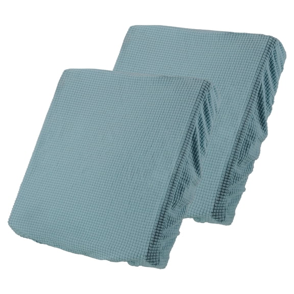 Uxcell 2 Pack Couch Cushion Cover, 20"x20" Polyester Stretch Sofa Cushion Cover, Light Blue