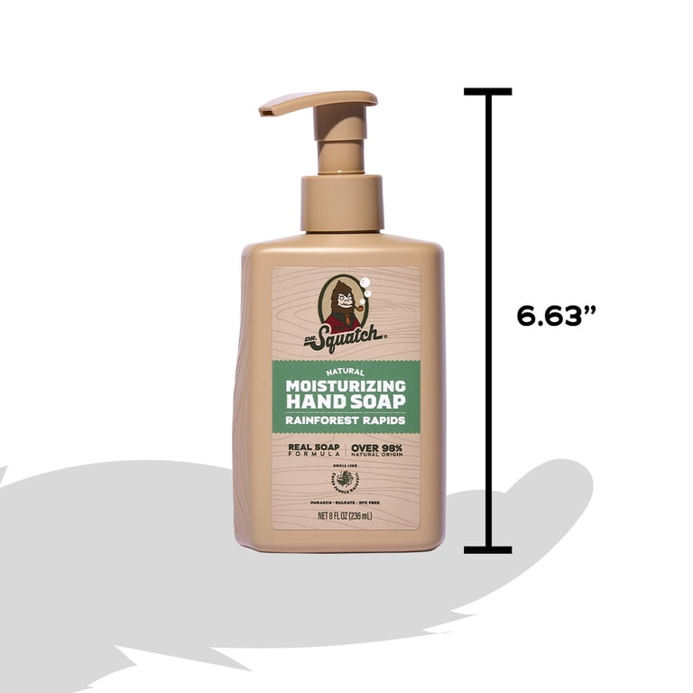 Dr. Squatch Liquid Hand Soap, Natural Moisturizing Hand Wash