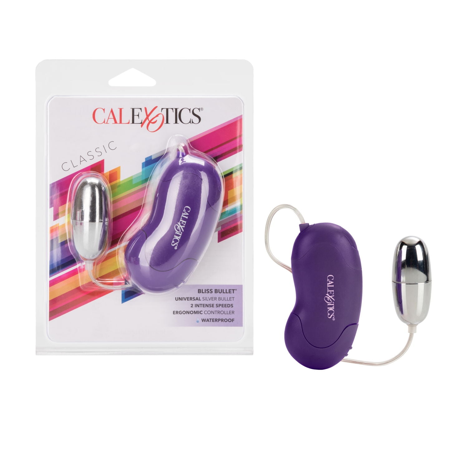 CalExotics Bliss 2-Speed Intense Ergonomic Bullet Vibrator - Purple
