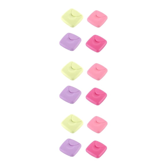 Advancent 4 Pieces Tampons Storage Box Small Holding Woman Case Tampon Plastic Organizers Holder Accessories Color Containers Solid Cases Type1 NO1 Advancent CBP436454