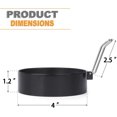 thumbnail image 2 of A-XINTONG 2PCS Nonstick Stainless Steel Fried Egg Shaper Pancake Mold Kitchen Utensil for Creative Breakfast Frying Egg Ring Omelette Mold Cooking Tools Kitchen Accessories Gadget, 2 of 7