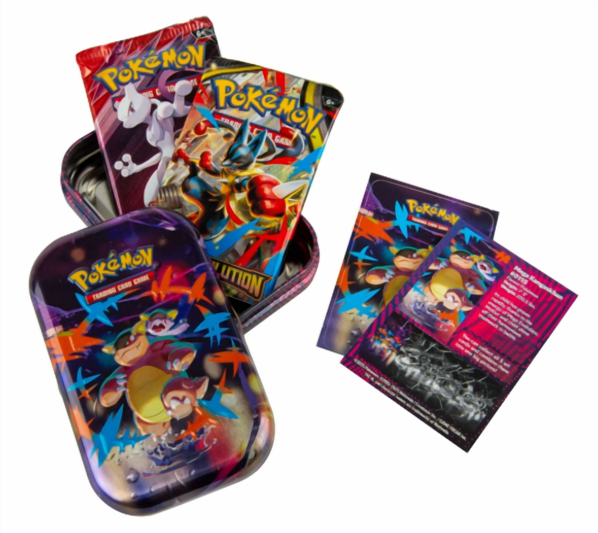 Pokémon, Mega Evolution Heroes Mini Tins Sealed Box, 10 Tins, Blue