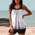 thumbnail image 4 of Pincandy Womens Modest High Waist 4th of July Printed Tankini Two Piece Swimsuit Padded Stretchy UV 50+ Protection for Beach Holiday & Vacation Wear, 4 of 5