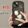 thumbnail image 1 of DYJ 09 Carcasa Samsung Galaxy S23 S22 Ultra S21 Plus A54 A34 A14 4G 5G A04E A04 A52 A53 A52S A73 A72 A32 A02 A03S A02S A12 M32 M12 M02 M02 Flores De Tulipán Estuche De Airbag De Agujero Fino, 1 of 4