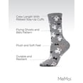 thumbnail image 3 of MeMoi Flying Ghost & Fangtastic Bat Crew Socks - Womens - Female, 9-11, Medium Gray Heather, 3 of 7