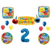 SESAME STREET 2nd Banner Happy Birthday Party Balloons Decoration Supplies Elmo Cookie Monster