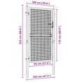 thumbnail image 2 of vidaXL Wire Mesh Fence Gate, Steel, Easy In-Ground Installation, Lockable, 3.28ft W x 5.74ft H Green, 2 of 4