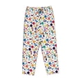 thumbnail image 6 of Uemuo Colorful Spots Pattern Women's Wide Leg Palazzo Lounge Pants with Pockets Light Weight Loose Comfy Casual Pajama Pants-Medium, 6 of 9