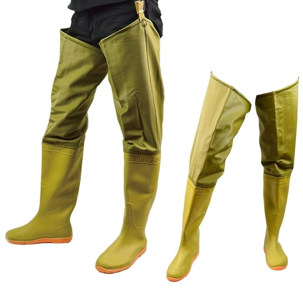 Dynwaveca Fishing Hip Waders, Watertight Wading Hip Boots Anti Skid Nylon River Boot Wading Pants Wellies Wading Trousers For Muck Work Fishing Wading