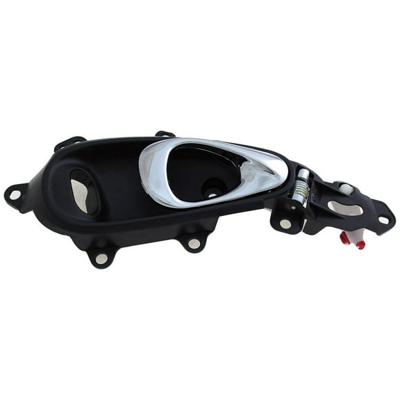 Dorman 80946 Front Passenger Side Interior Door Handle for Specific Chrysler Models, Chrome Lever; Black Housing